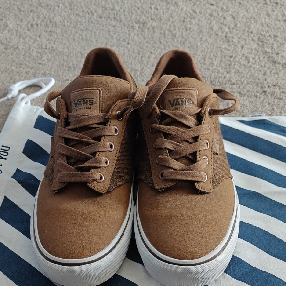 Vans Men's Tan and Brown Sneakers - Picture 3 of 6